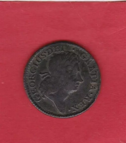 1723 No Dot Before Hibernia Ireland Woods Half Penny Coin In Good Fine Condition