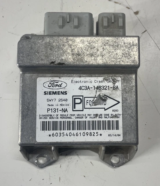 2004 FORD F250 F350 Super Duty Airbag Crash Sensor Control Module 4C3A