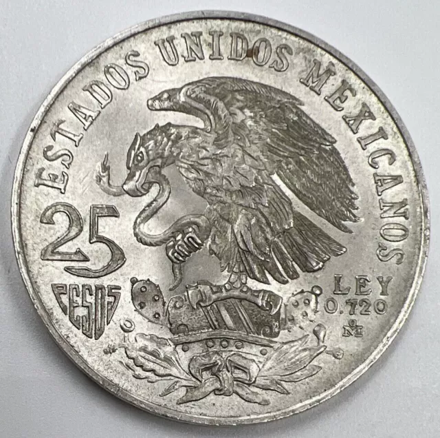 1968 Mexican 25 Pesos Olympics Coin | Very High Grade | e1374