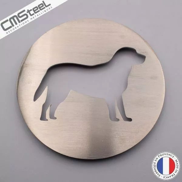 Dessous de Verre Chien en Inox