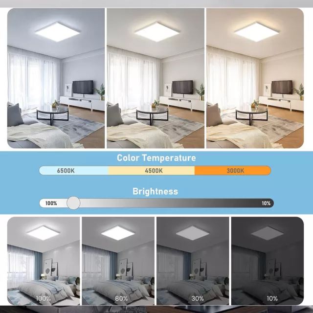 24/36W 30/40cm LED Deckenleuchte Moderne Deckenlampe Schlafzimmer Dimmable 2