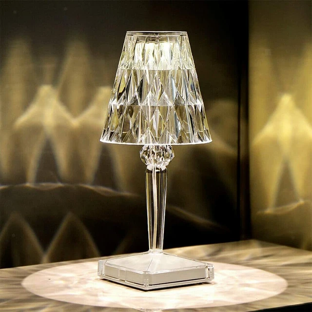 Lampada Da Tavolo Led Ricaricabile Per Bar Ristoranti Hotel Pub Trasparente New