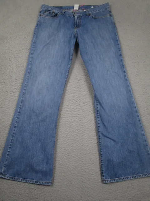 Lucky Brand Jeans Womens 14 Blue Denim Mid Rise Flare Light Wash Pockets USA