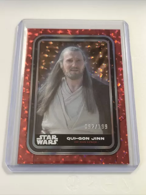 2019 Topps Star Wars Chrome Legacy Qui-Gon Jinn Darth Maul The Death of #23  pv4