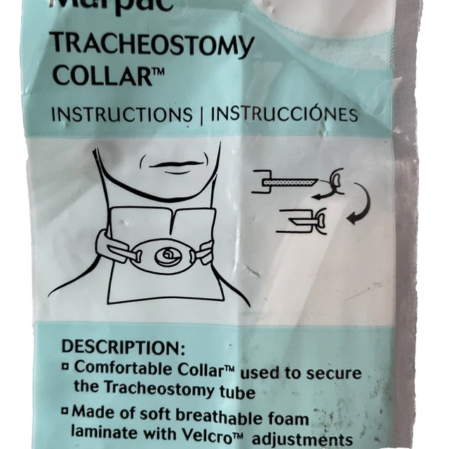 Medical Pediatric Tracheostomy Collar 8" - 12" Neck Latex Free MARPAC Supply