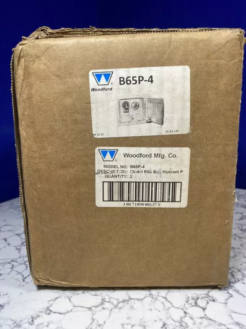 Woodford B65P-4 Anti-Siphon Freezeless Boxed Wall Hydrant - New Other (Lot of 2)