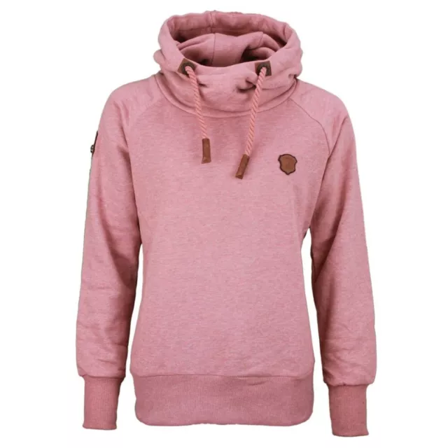 Naketano Damen Sweatshirt Pullover Hoodie Mandy Spezial Schmutzm. Pink