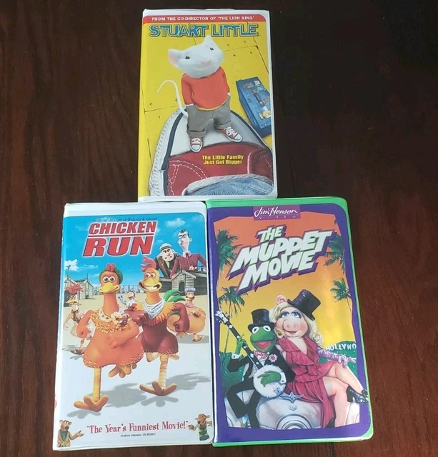 Muppet Stuart VHS BUNDLE (STUART Little, The Muppet Movie And Chicken Run) £13.99 ...