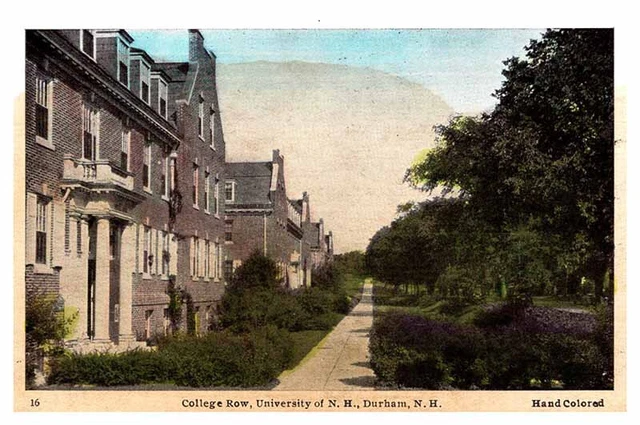 Postcard SCHOOL SCENE Durham New Hampshire NH AQ6670