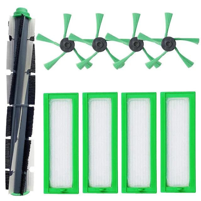 Recambios Para Robot Aspirador Vorwerk Kobold VR200/VR300 - Pack 8 Piezas: Filtros HEPA Y Cepillos Laterales