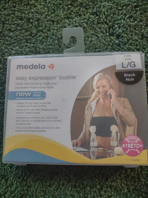 Medela Easy Expression Bustier Black Size  Large New Free Shipping