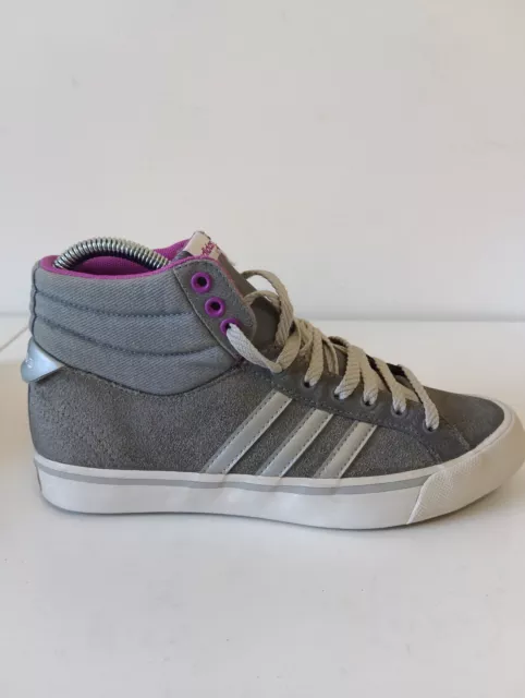 ADIDAS NEO HIGH Top Trainers Ladies Womens Shoe Sneakers Grey Pink UK Size 4.5 24.99 PicClick UK