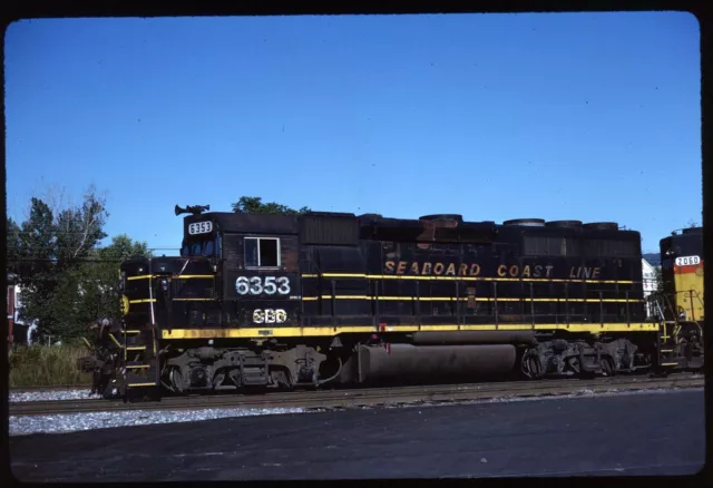 Original Rail Slide - SBD Seaboard Coast Line 6353 Cumberland MD 9-21-1991
