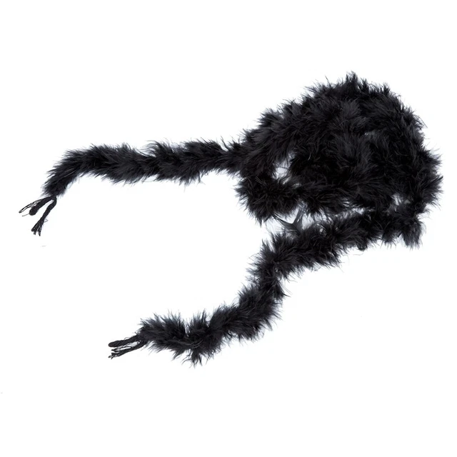 Boa in piuma 6 piedi per matrimonio notturno - Nero V9F4