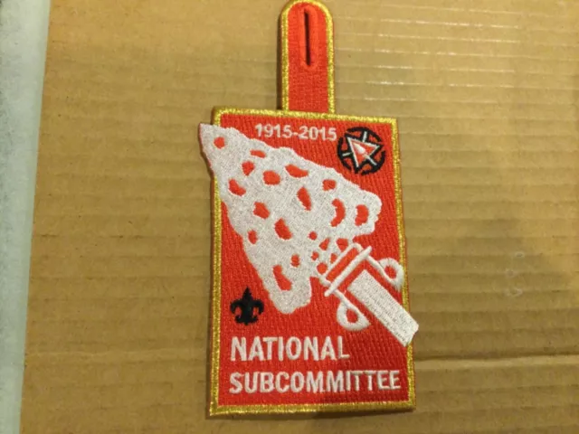 OA National Committee Sub Committee Patch 2015 Centennial Issue Gold Mylar