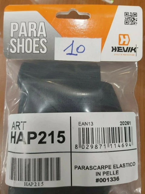 Fascetta Parascarpe Elastica In Pelle Nera Kevik Hap215