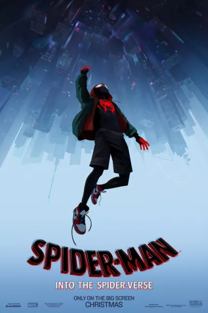 NEW Spiderman Into the Spider-Verse Movie Poster Print Canvas FREE SHIPPING