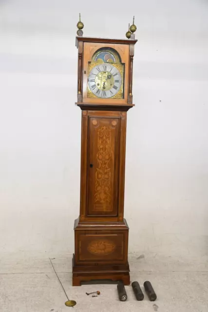 P19A04- Standuhr, Spielwerk mit 13 Glocken Mondphase Kalender Jakob Ehler 1796