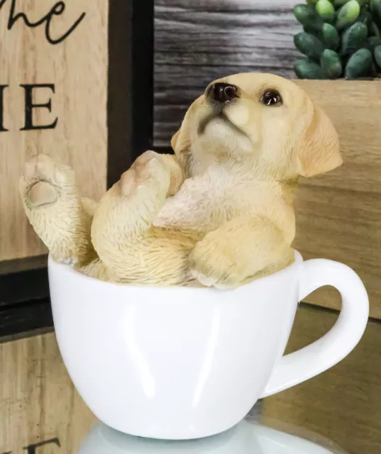 Ebros Realistic Mini Golden Retriever Dog Teacup Statue 2.75" Tall Pet Pal Dog