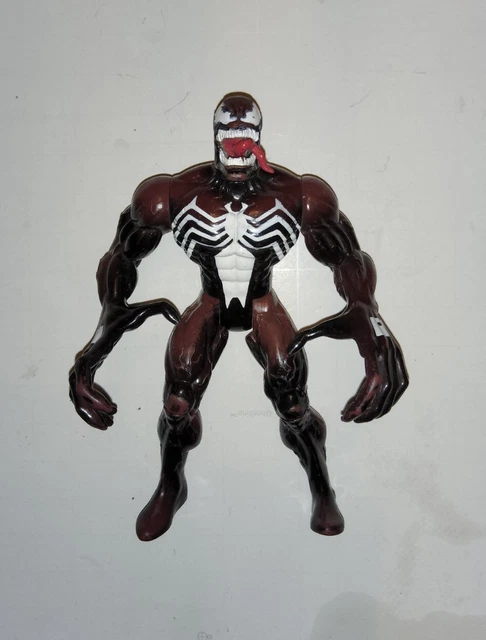 Marvel Spiderman Venom Red & Black Blend 5.5" Action Figure 1997 Toy Biz