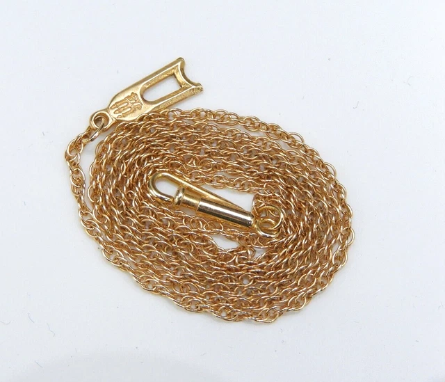 VINTAGE RARE RETIRED James Avery Light Chain Rope Solid 14K Yellow Gold