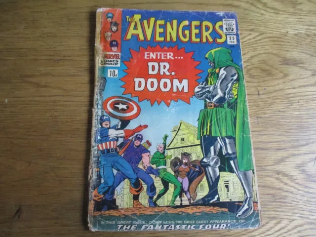 The AVENGERS # 25 DR. DOOM  silver age low grade