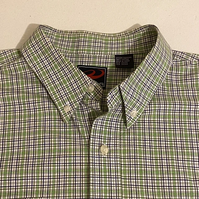Roper Mens XL Western Checkered Multicolor Button Up Short Sleeves 2 Pockets..