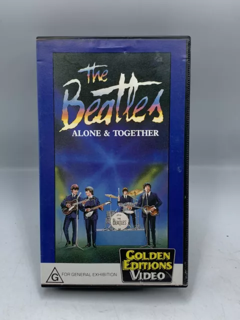 THE BEATLES - ALONE AND TOGETHER - VHS Video TAPE - VINTAGE 1991