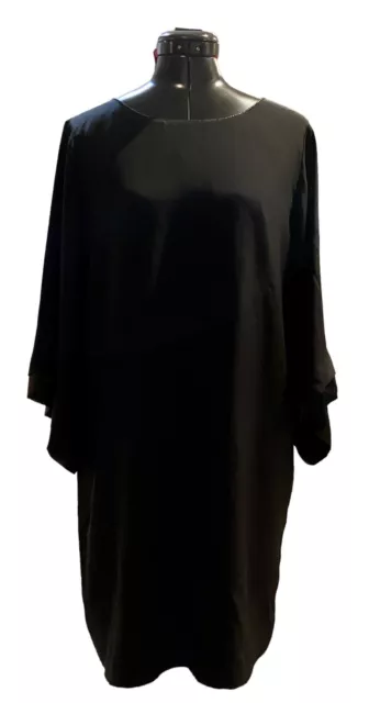 CLUNY Black 100% Silk Dress Size 8