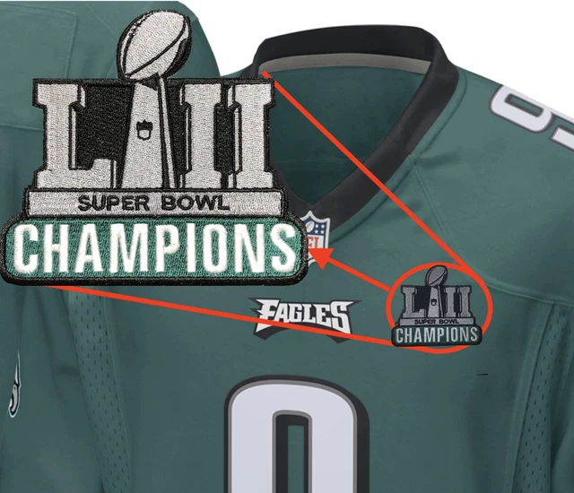 PHILADELPHIA EAGLES CHAMPIONS Patch For Football Jersey 2018 Super Bowl