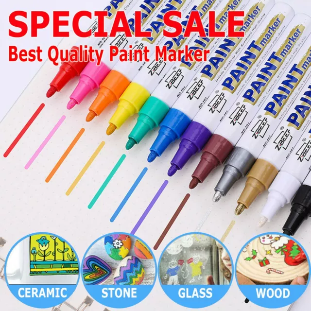 ✿Waterproof Permanent Paint Marker Pen for Car Tyre Tire Tread Rubber Metal pen