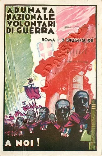 Fascismo - Adunata nazionale volontari di guerra - 1935