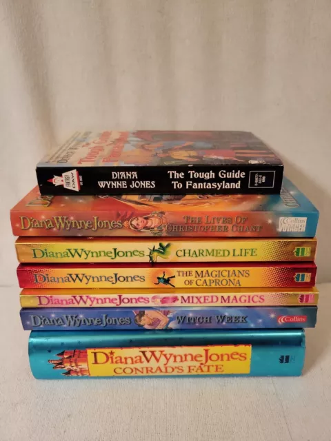 7 DIANA WYNNE JONES books. 6 Chrestomanci novels & Tough Guide to Fantasyland