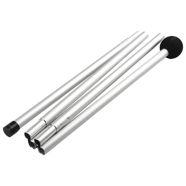 Poteau De Tente Pliable 1,6m Ou 2m – Aluminium Antirouille, Silicone Antidérapant, Pour Auvent, Plage, Camping, 19mm épaisseur 1mm