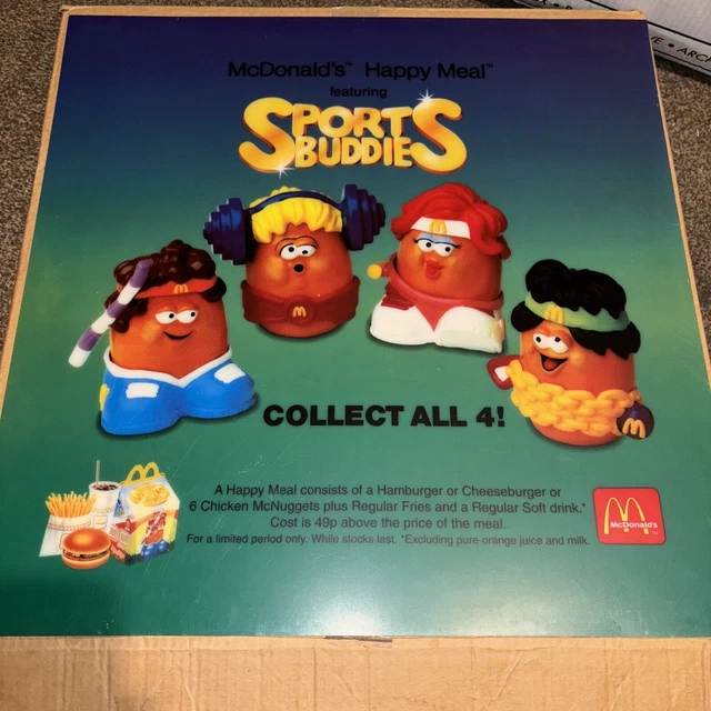 MCDONALDS HAPPY MEAL McNuggets Nugget Buddies Sports Fitness Translite 119.99 PicClick UK