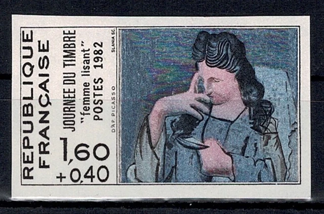 Frankreich Stamp Briefmarke Yvert 2205a " Pablo Picasso Nicht Gezahnt " Neu Xx