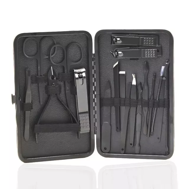 Tagliaunghie Set Professionale Kit Strumenti per Manicure E Pedicure 18 pezzi