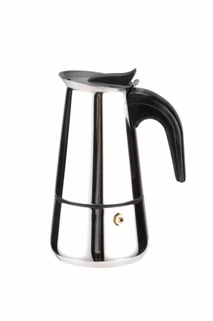 4 Cup Stove Top Coffee Maker 200ml Aluminium Espresso Percolator Moka Pot Latte