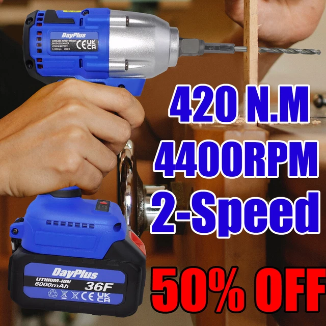420Nm Wheel Impact Wrench Electric for Car Tyre Scaffolding Lug Nut Removal Tool