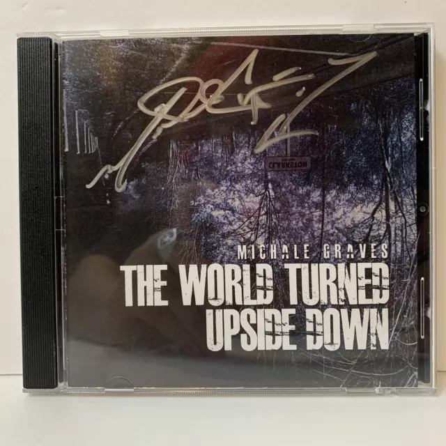 Rare Michale Graves The World Turned Upside Down Cd Misfits Signed