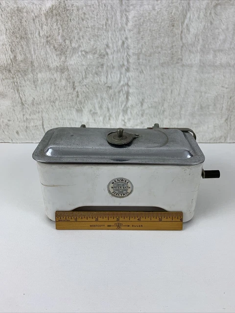 Vintage Antique Porcelain Renwal Water Bath Sterilizer Electric Rare
