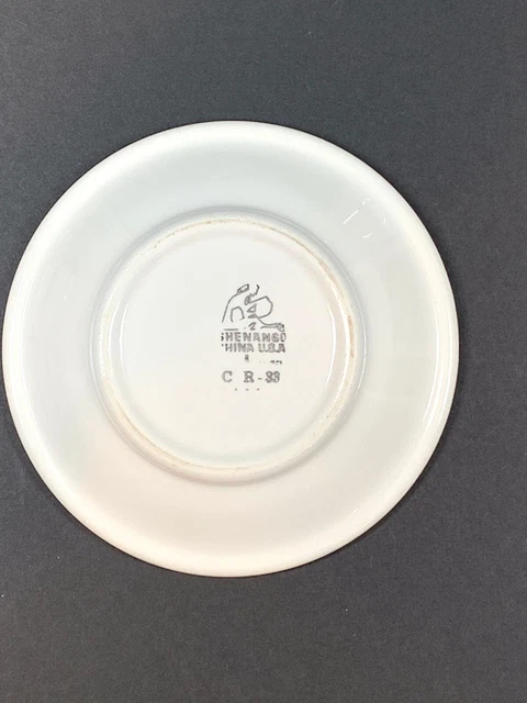 Syracuse Red Cardinal Lines Econo-Rim Cup, Saucer and Creamer. Railroad China 2