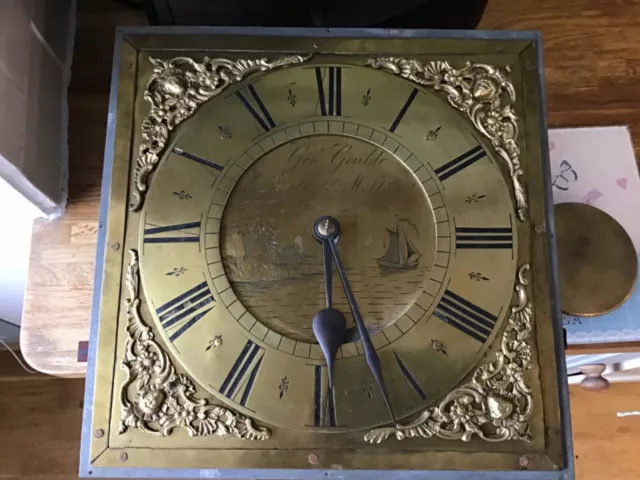 Hermle Westminster-Chime Grandfather Clock Weight Driven Brass Dial South Molton