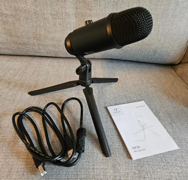 Victure MP30 USB Recording, Gaming & Streaming Condenser Microphone *NO RESERVE*