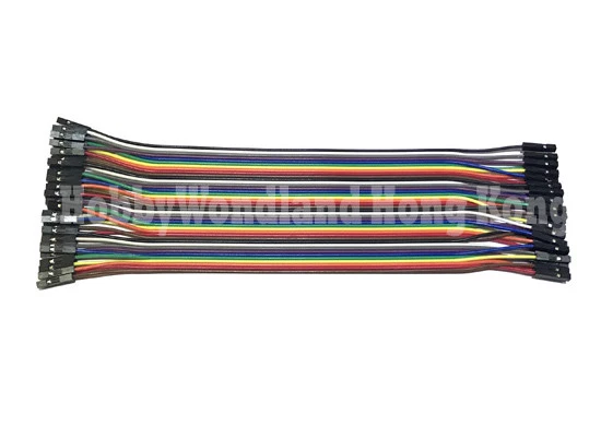 2.54mm Dupont 1Pin x 40 female to female Jumper wire 20cm for Arduino Breadboard