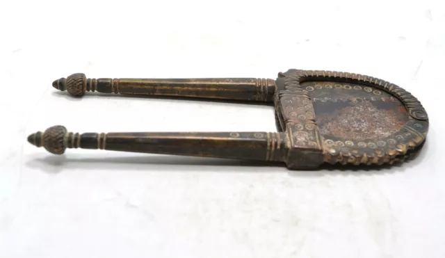 Antique Brass Betel Nut Cutter Sarota Original Old Hand Crafted Engraved