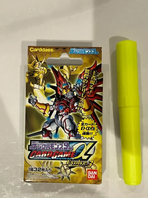 OLD DIGIMON CARD Digital Monster Card Game Alpha α Evolve 3 Starter ...