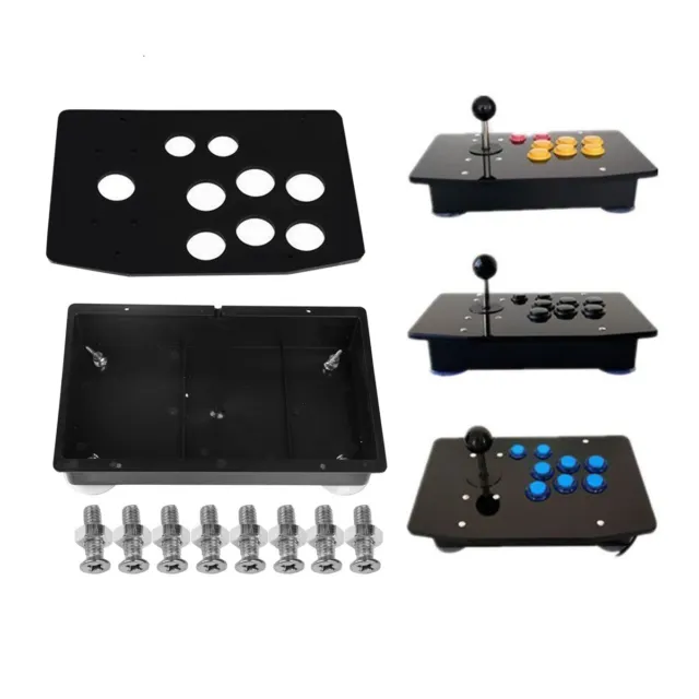 New Black Acrylic Panel and Case DIY Set Kits Replacement for Arcade Game D