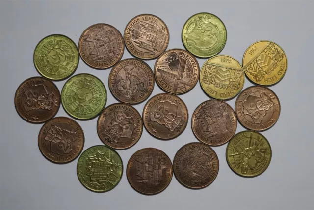 🧭 🇧🇪 Belgium Massive Tokens Lot B53 #19 Bx7-71-80