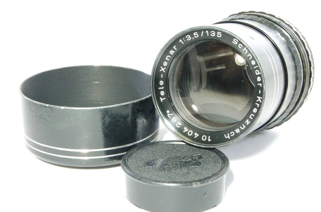 VINTAGE LENS SCHNEIDER Kreuznach Tele Xenar 135mm F3.5 EXA mount Ref ...